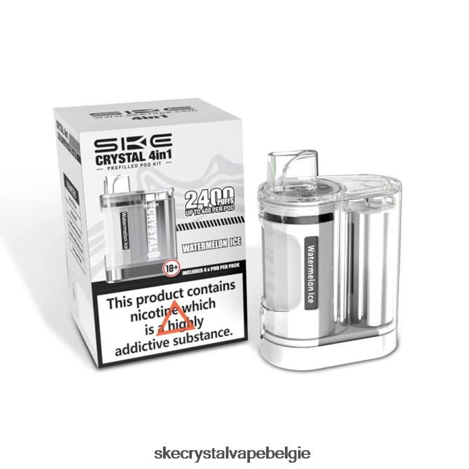 SKE crystal 2400 4-in-1-podset - SKE Vape Brussel watermeloen ijs 4B04ZJ10